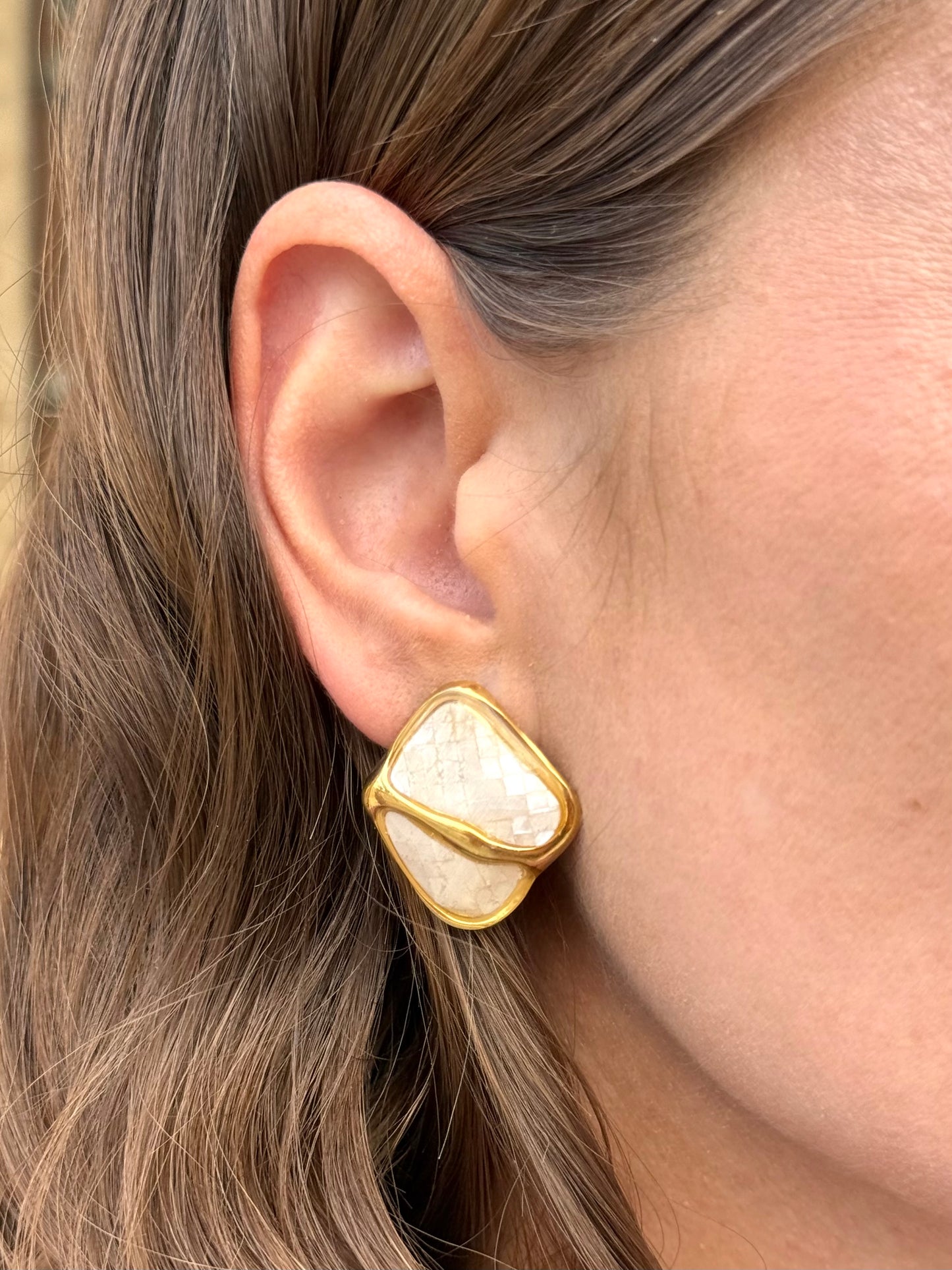 Pendientes Zafiro Nácar