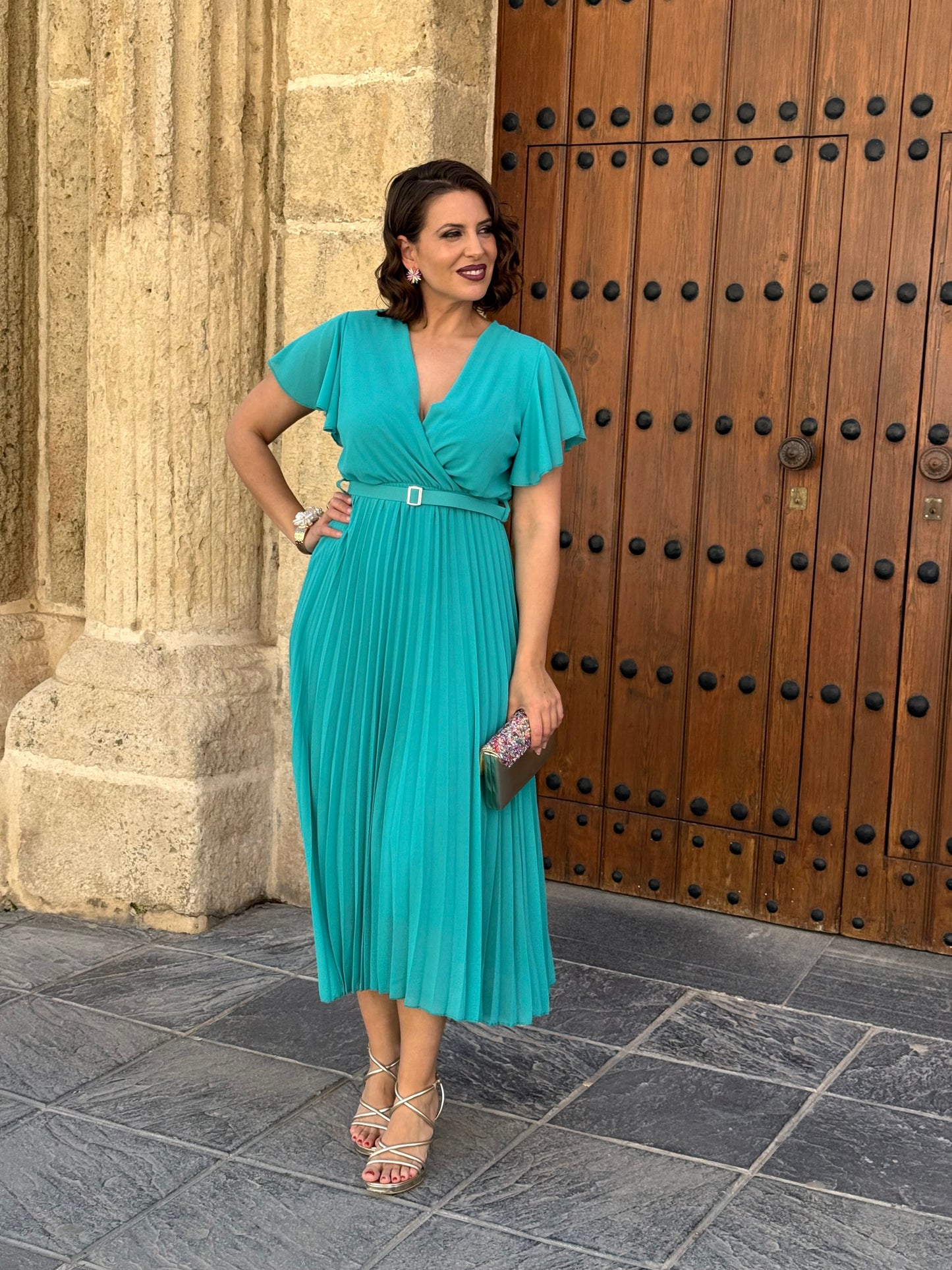 Vestido Valeria Turquesa