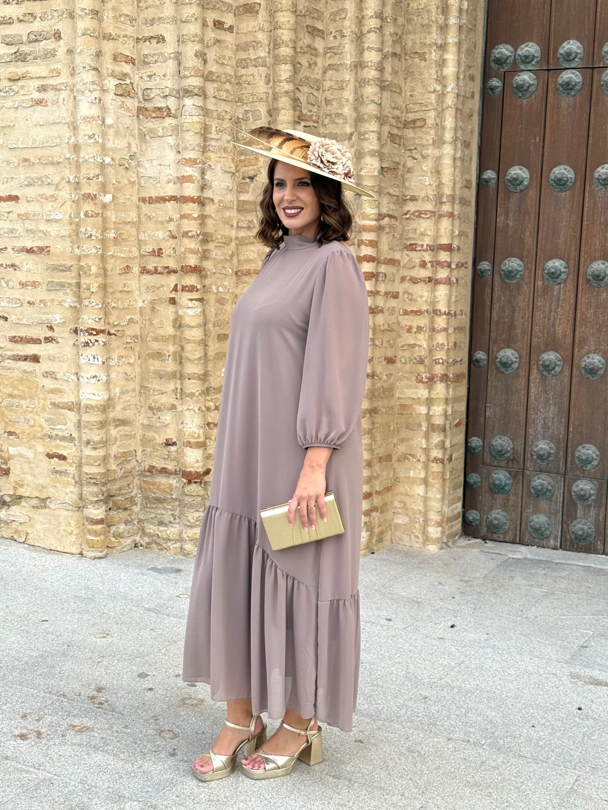 Vestido Amalia Topo