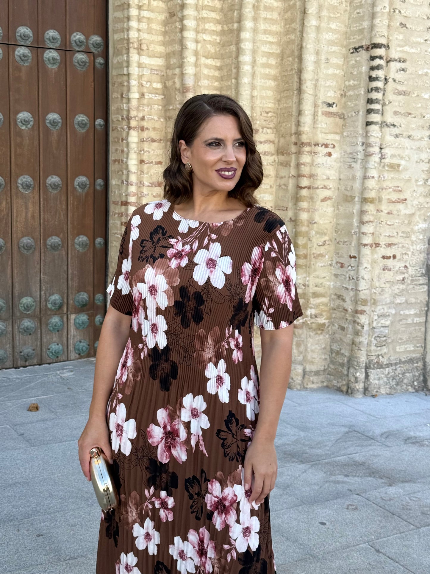 Vestido Amapola Marrón
