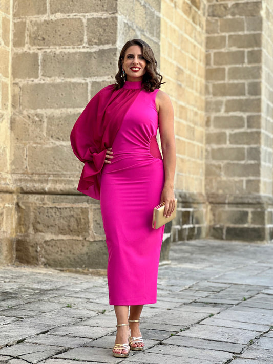 Vestido Dalina Fucsia