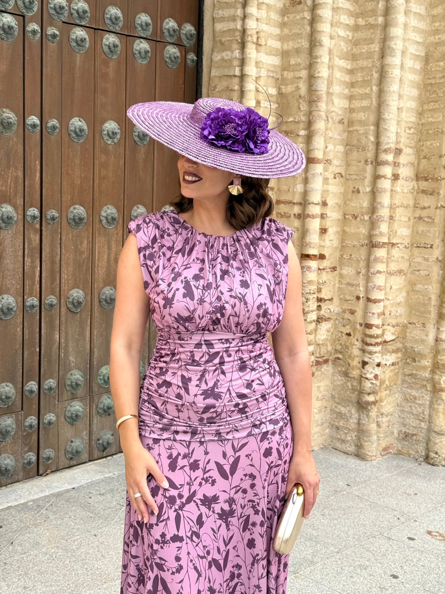 Vestido Lourdes Morado