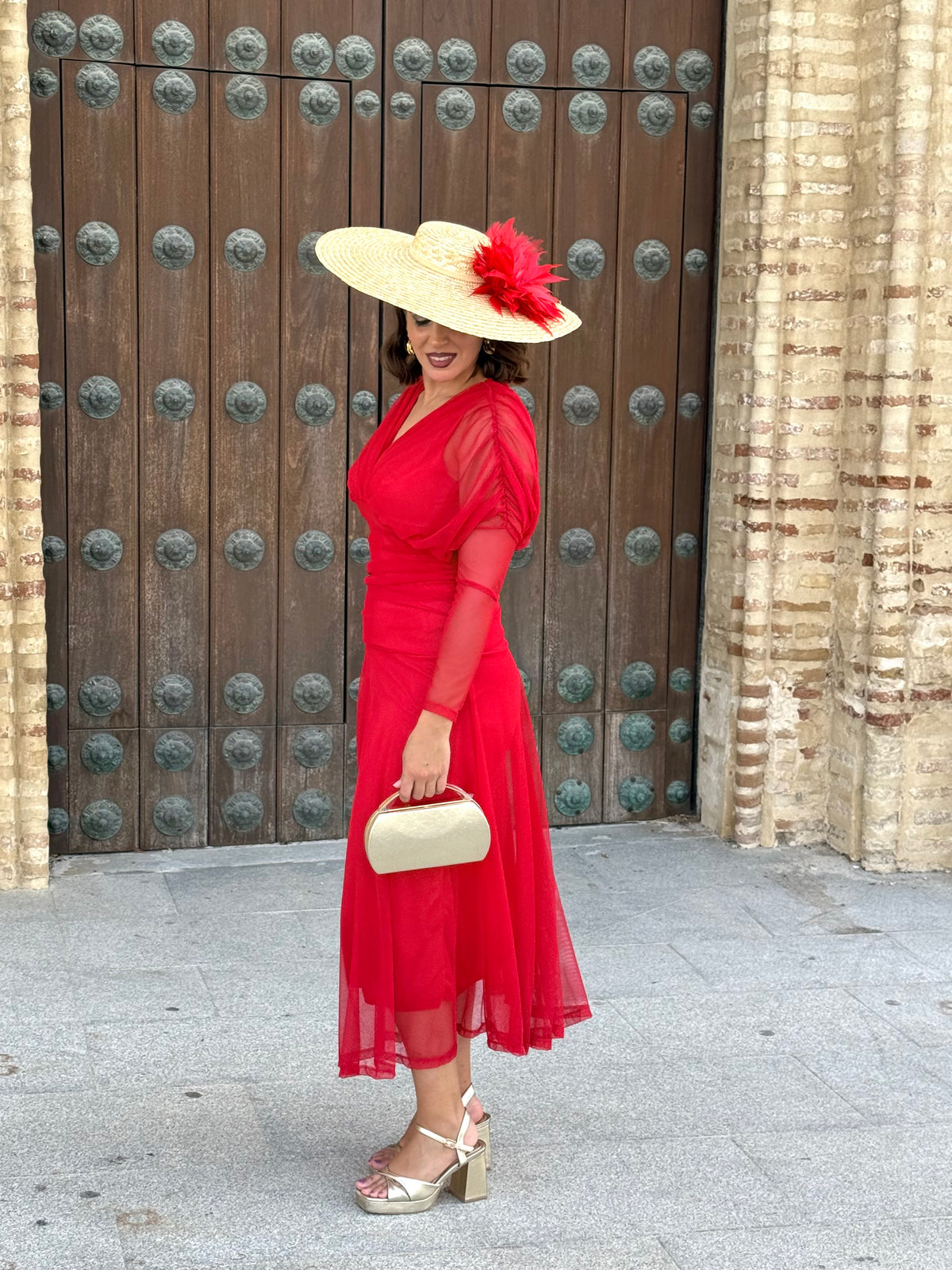 Vestido Graciela Rojo
