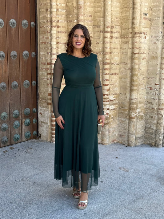 Vestido Dulcinea Verde Botella