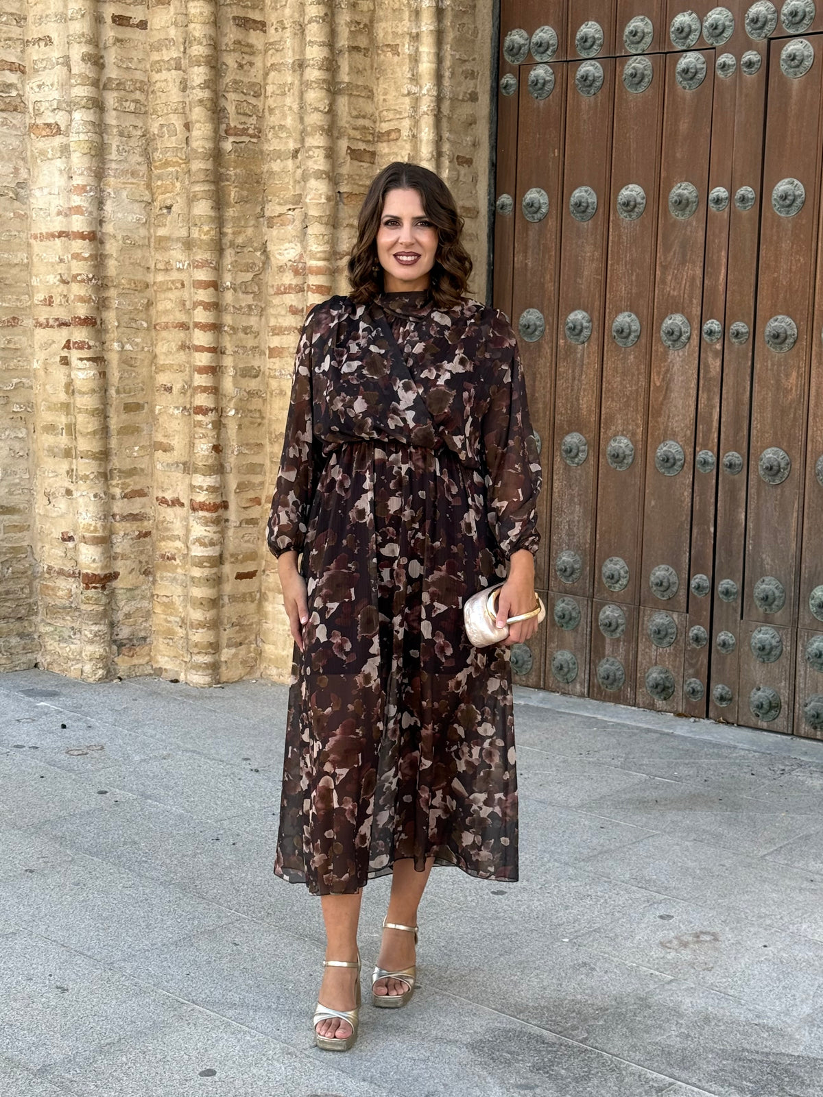 Vestido Martina Marrón