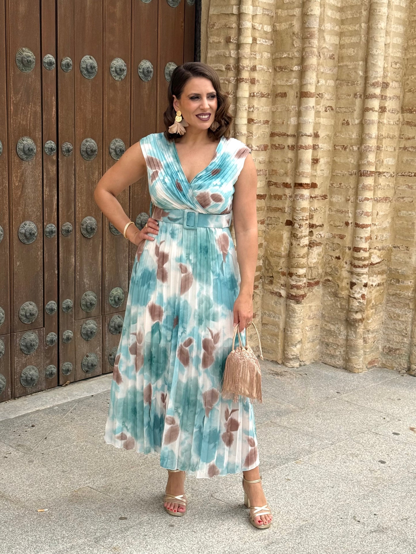 Vestido Amalia Agua Mar
