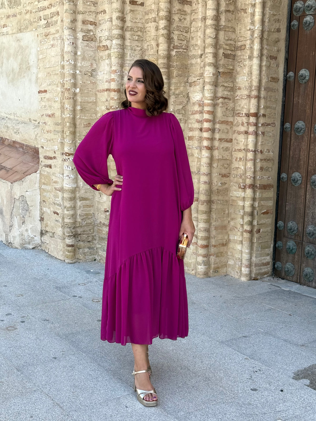 Vestido Amalia Buganvilla