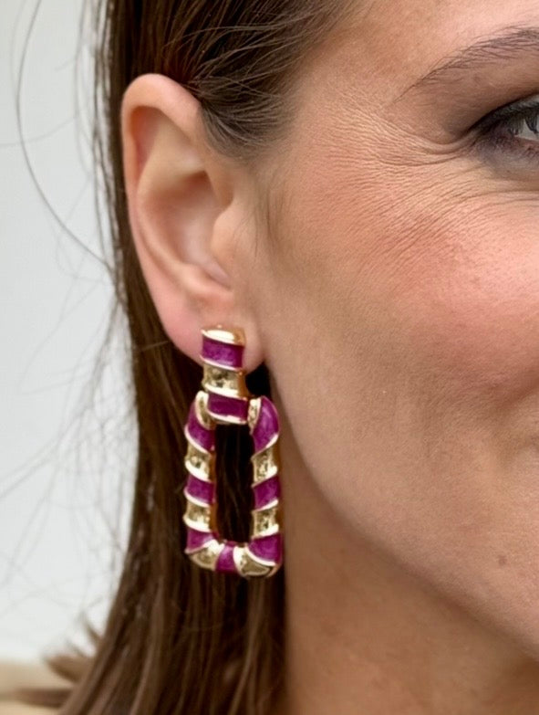 Pendientes Chicago Buganvilla