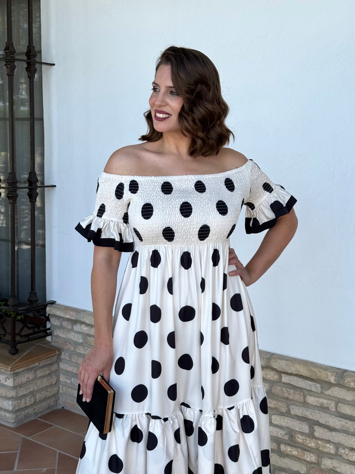 Vestido Jerez Blanco Roto