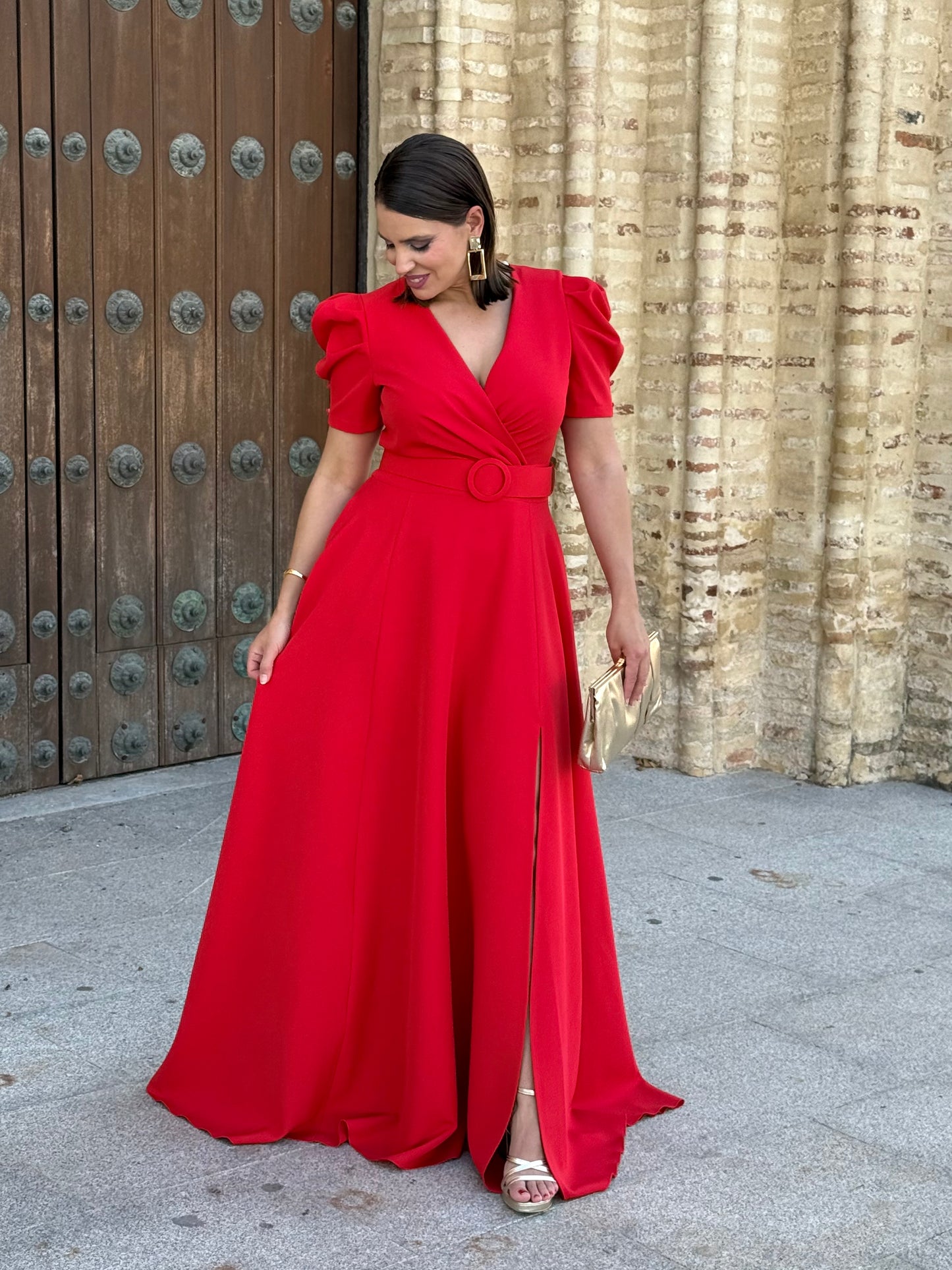 Vestido Coralina M/C Rojo