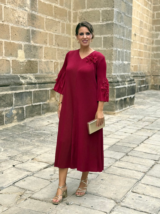 Vestido Encanto Burdeos