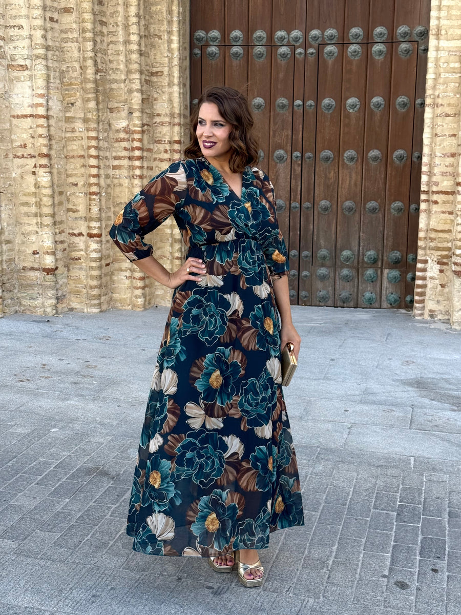 Vestido Rubí Petróleo