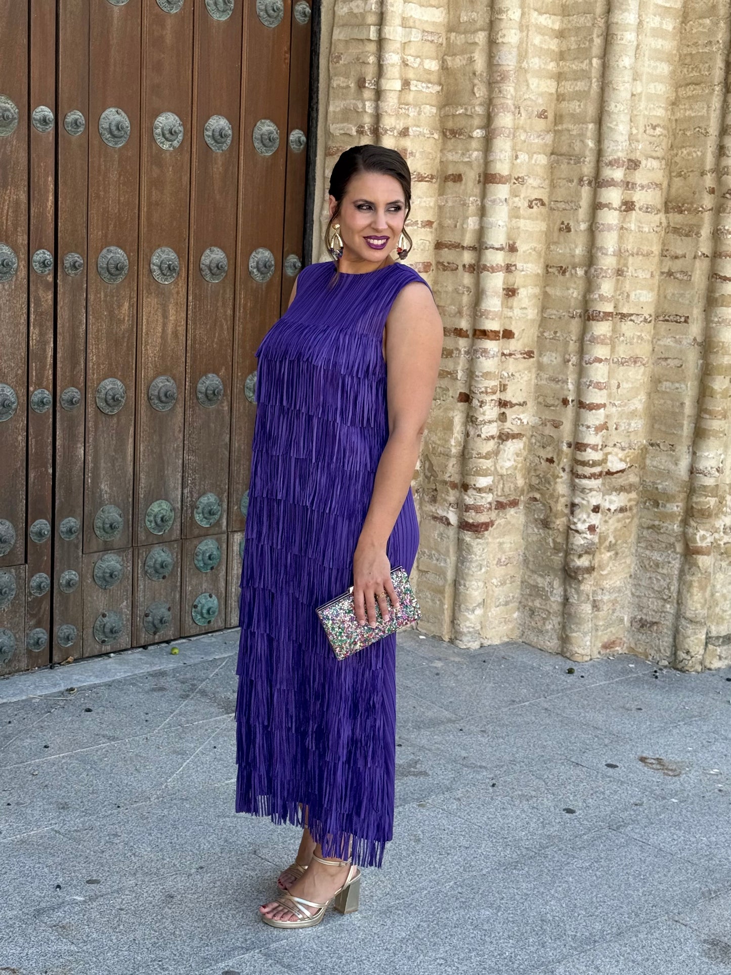 Vestido Belmira Morado