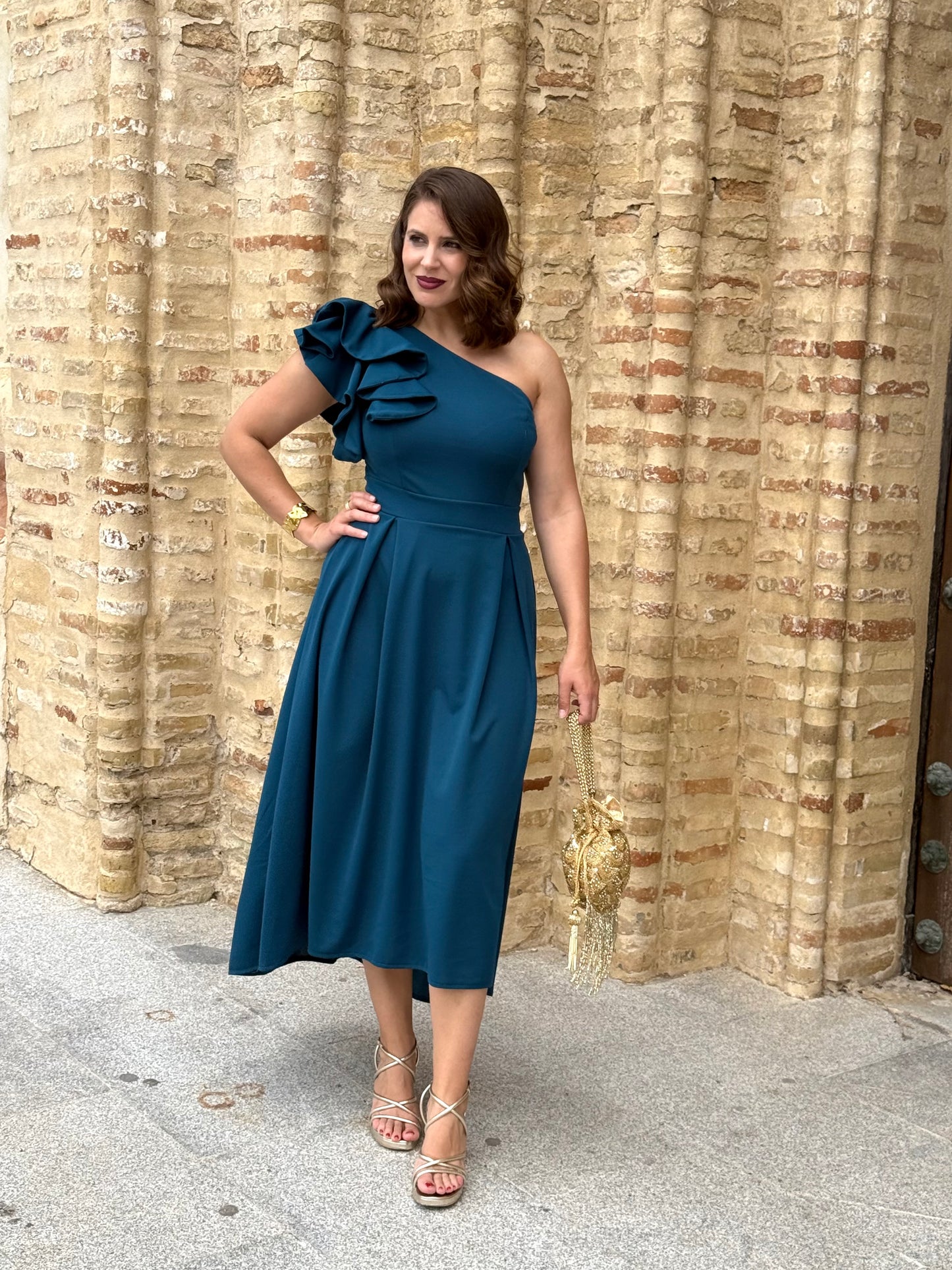 Vestido Nayara Petróleo