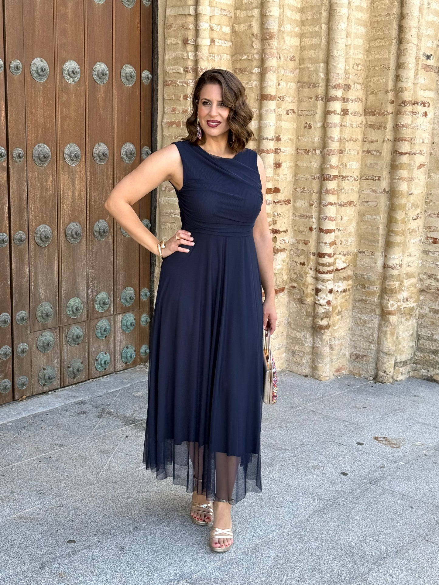 Vestido Dulcinea Azul Marino