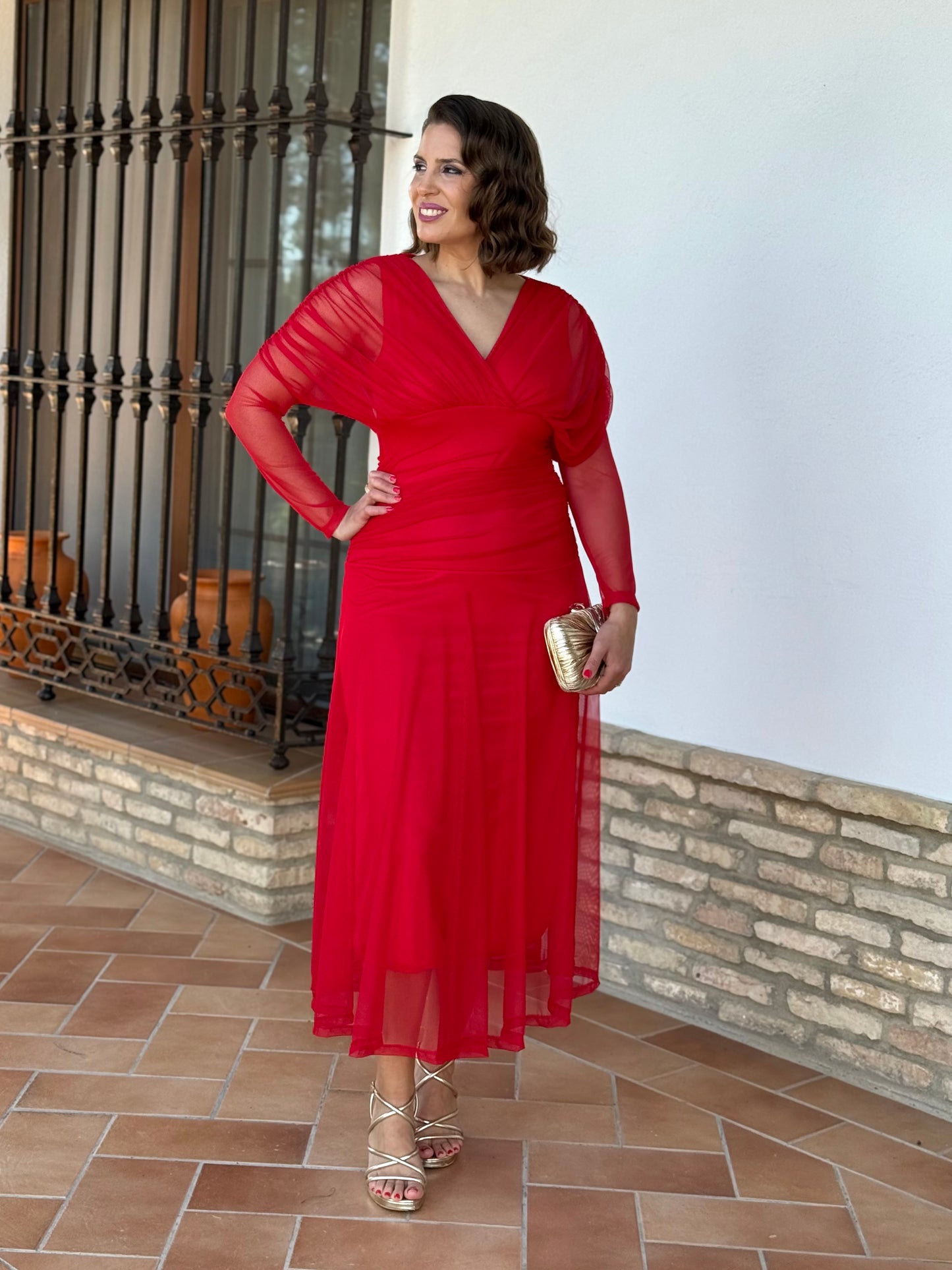 Vestido Graciela Rojo