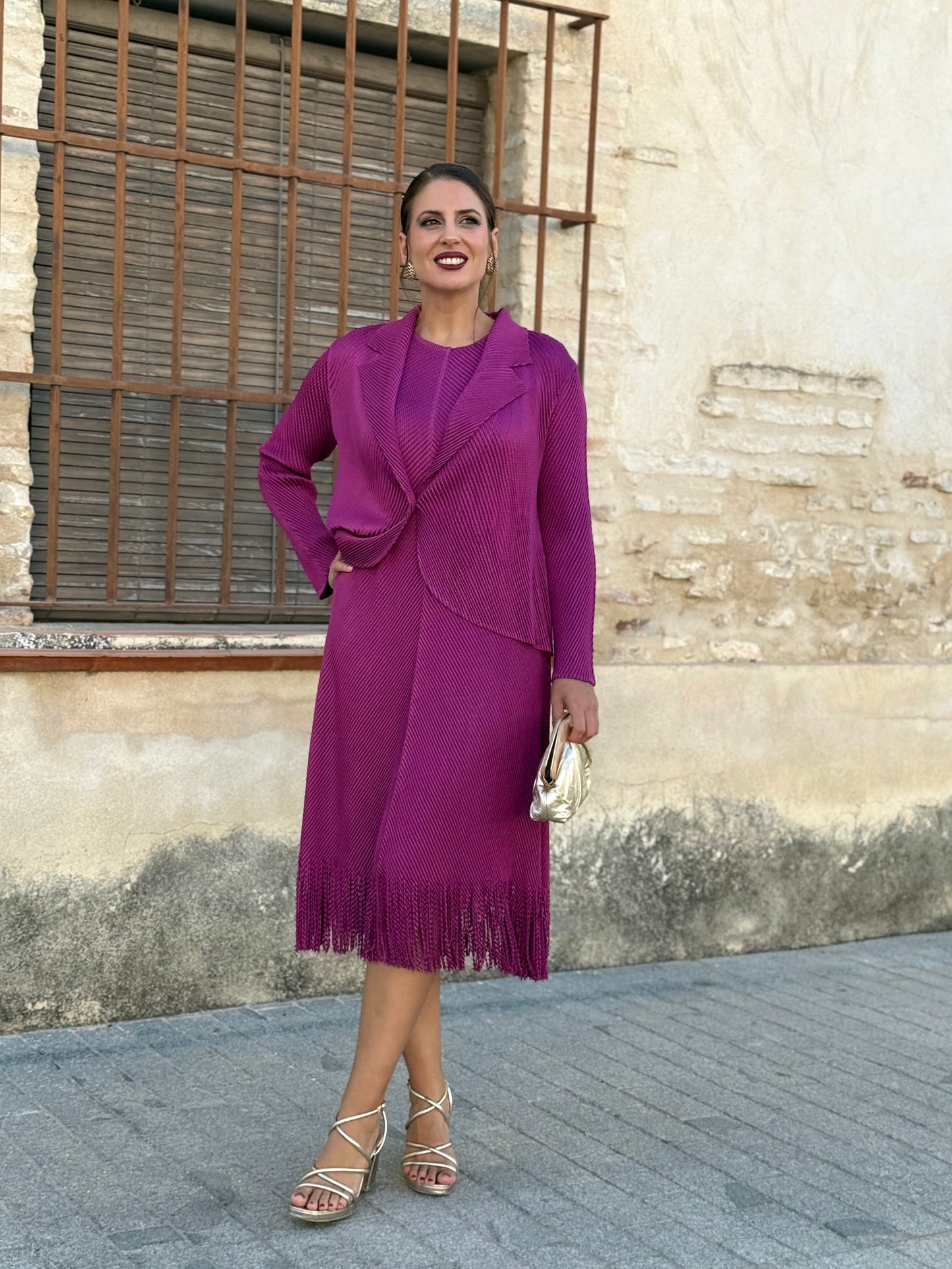 Vestido + Chaqueta Sandra Buganvilla