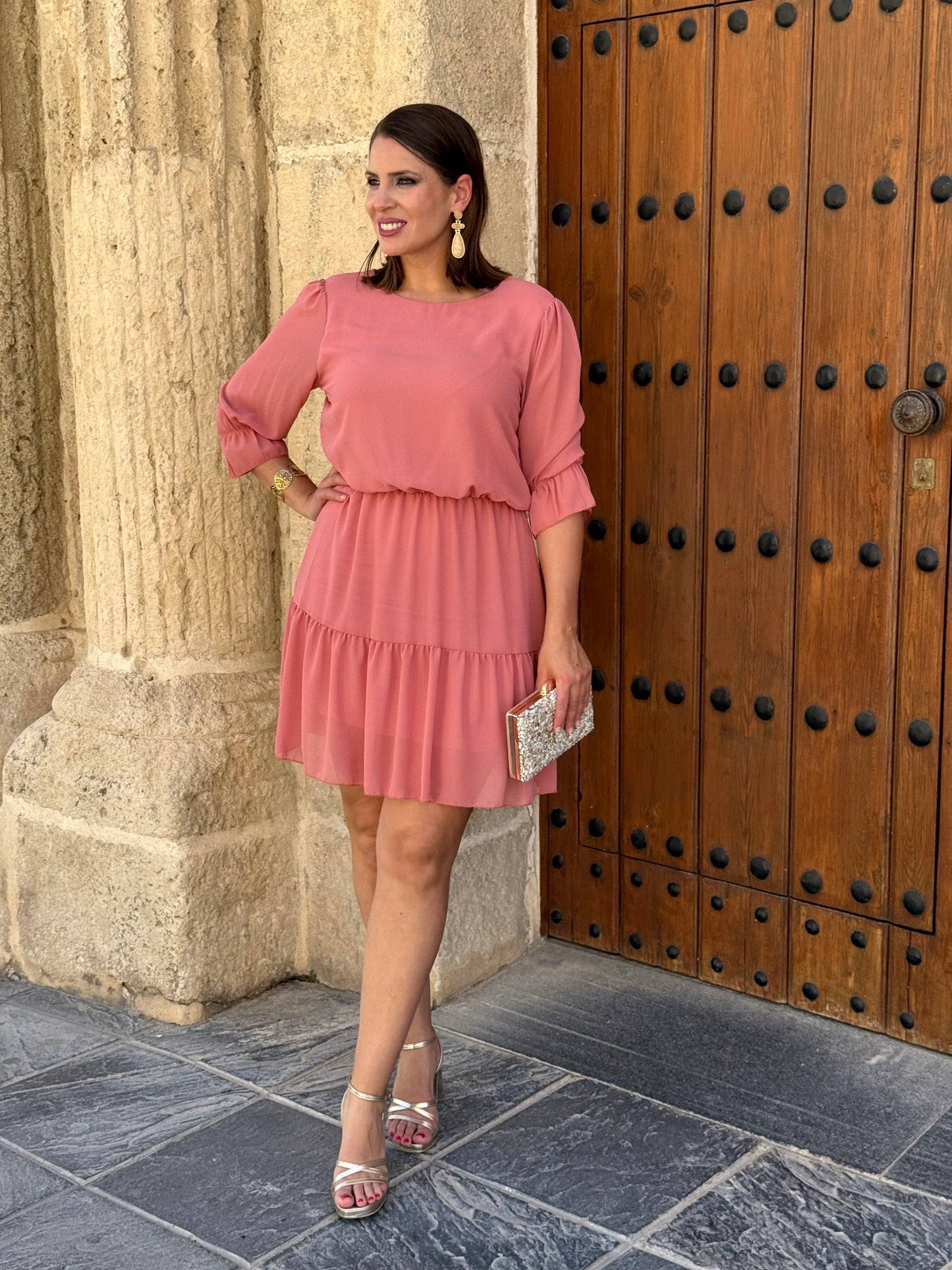 Vestido Génova Coral