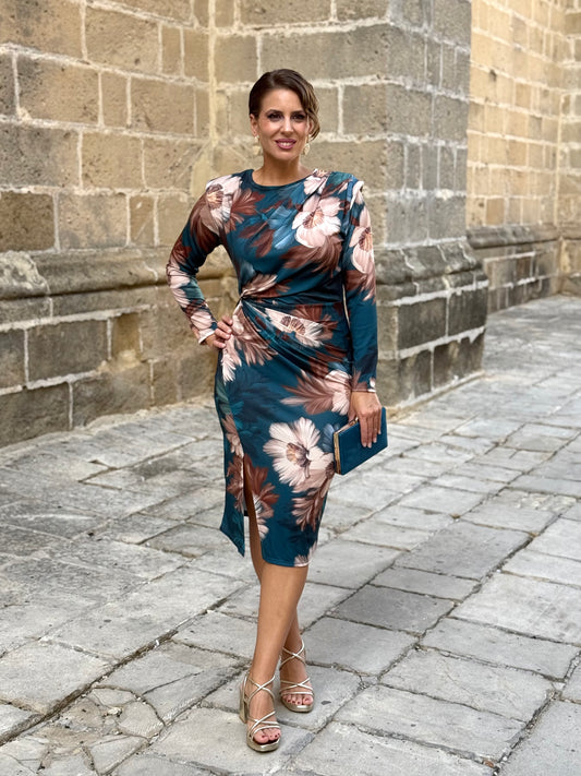 Vestido Pilar Petróleo