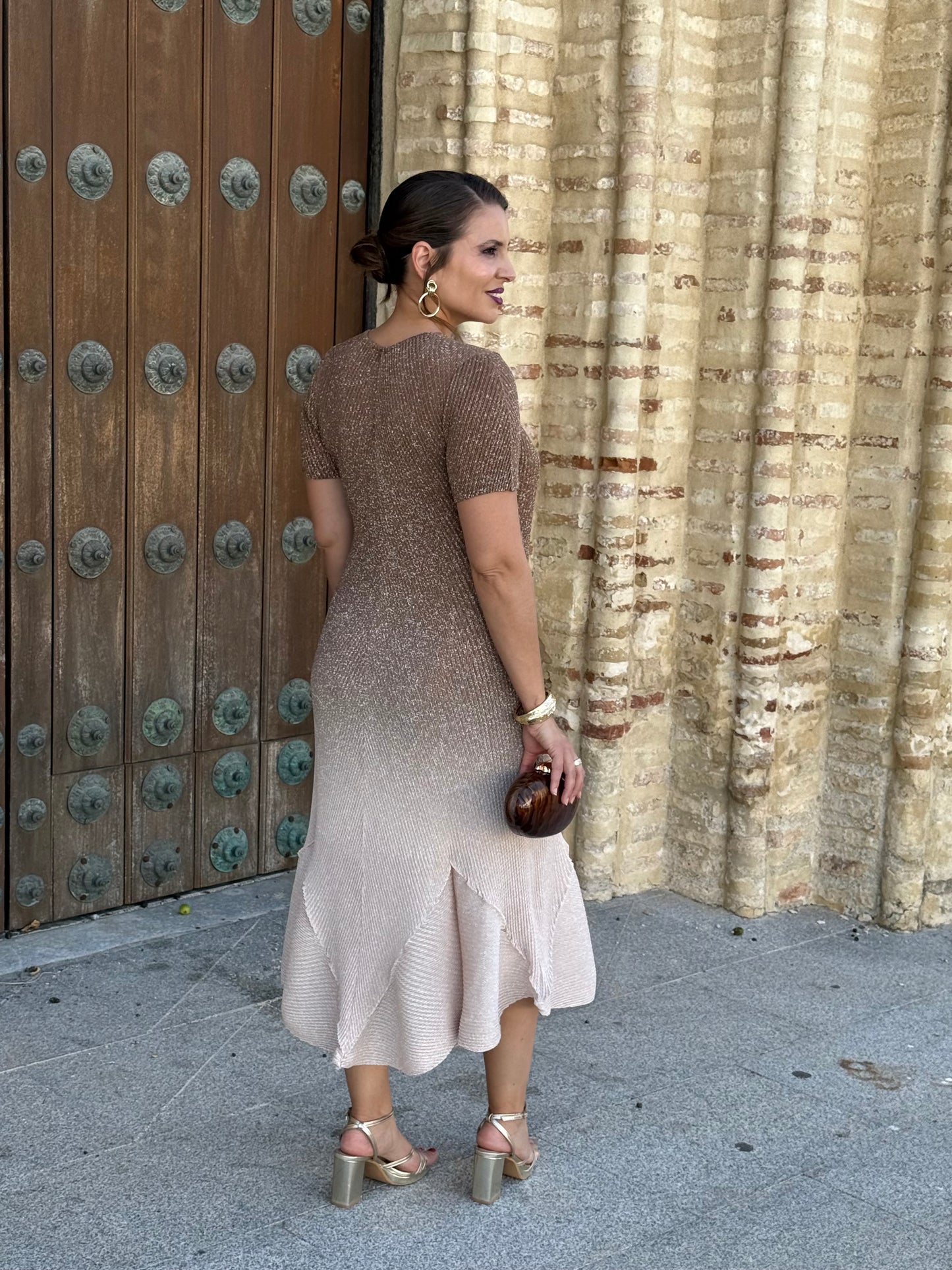 Vestido Velaria Camel