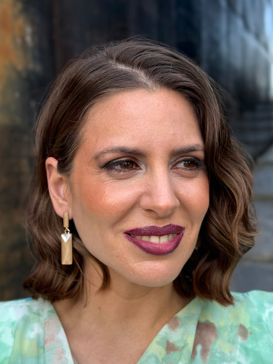 Pendientes Roma Beige