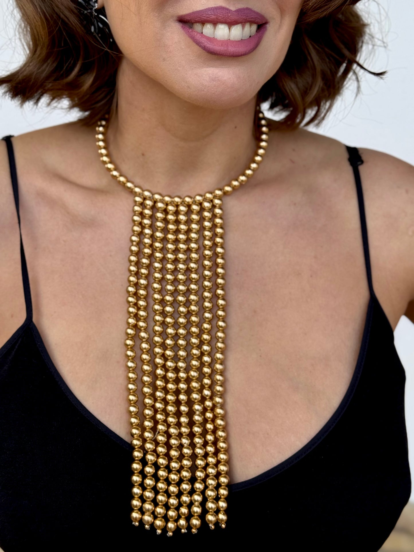 Collar Madera Cairo Dorado