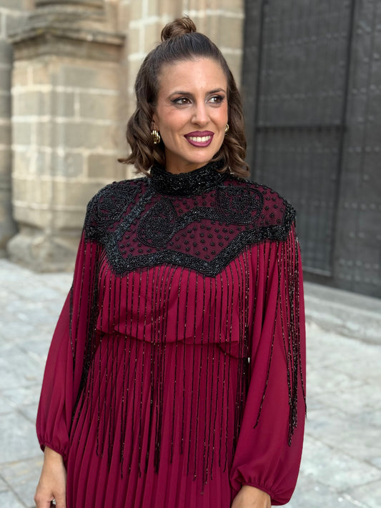 Capa de Fiesta de Pedrería Negra