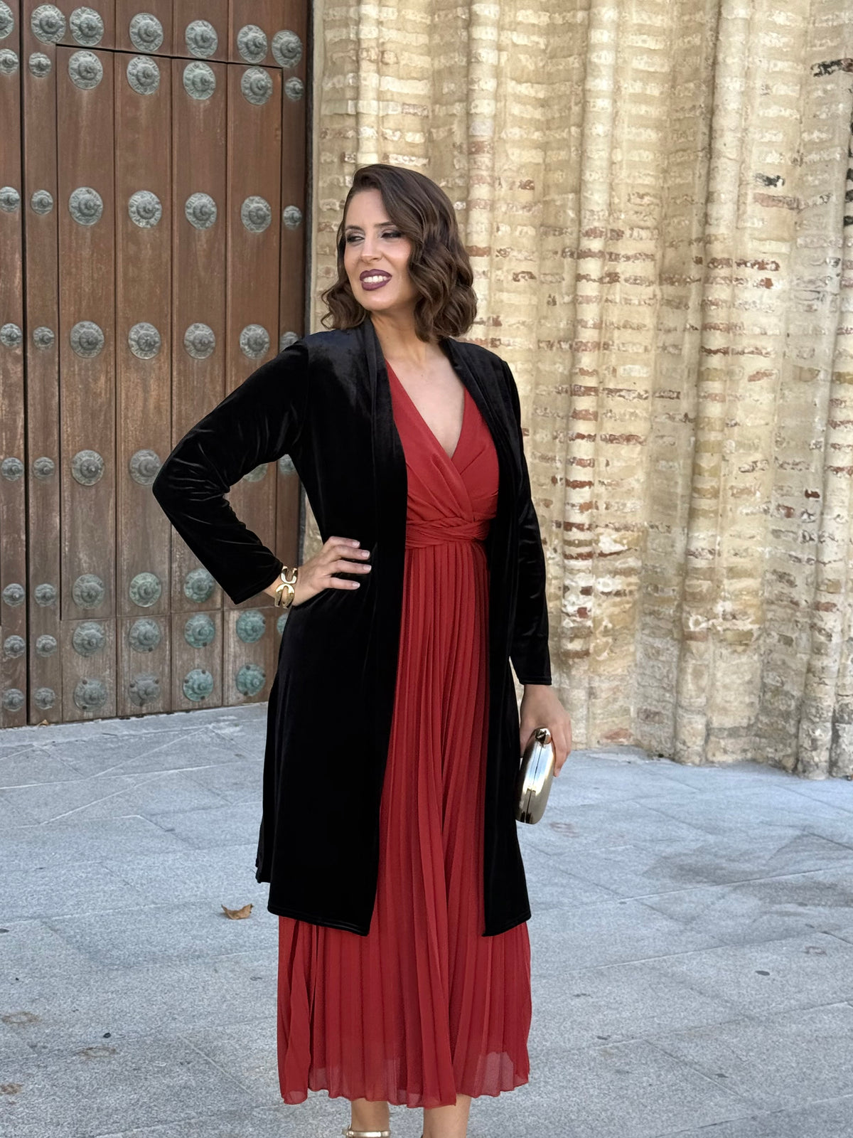 Kimono de Terciopelo Negro