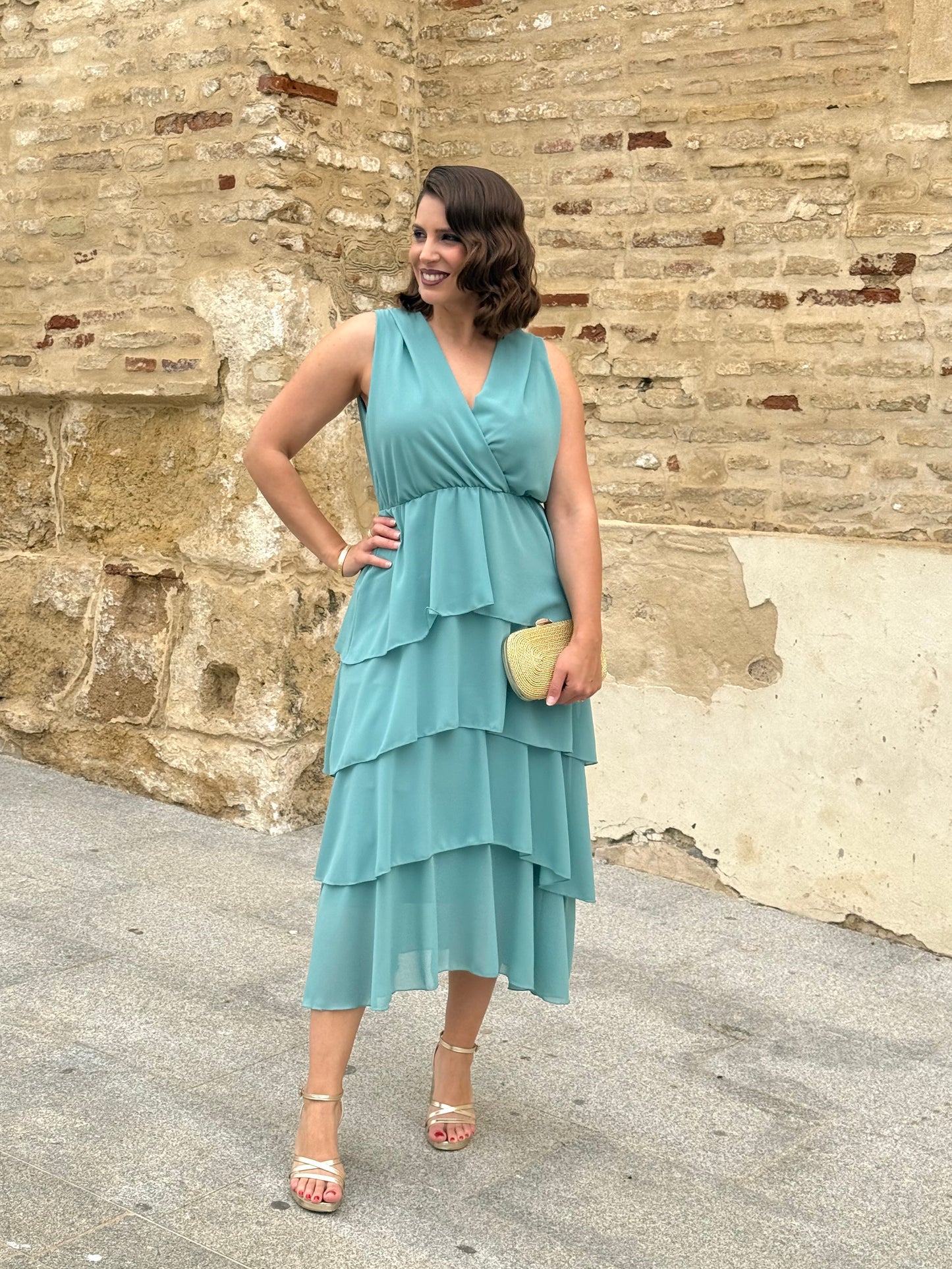 Vestido Naiara Agua Marina