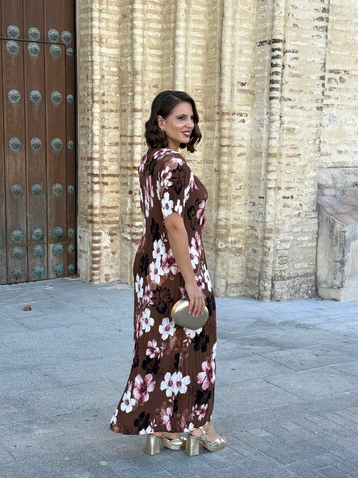 Vestido Amapola Marrón