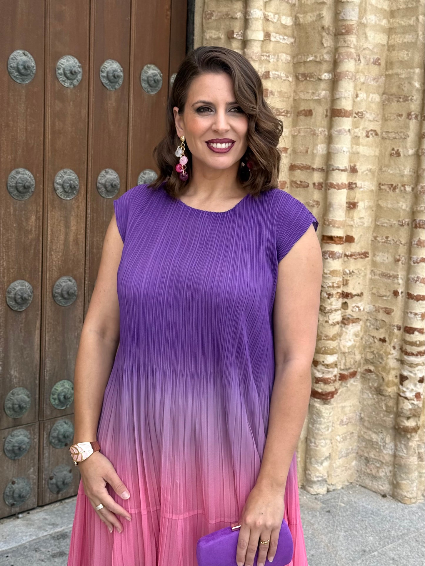 Vestido Armonía Morado/Rosa