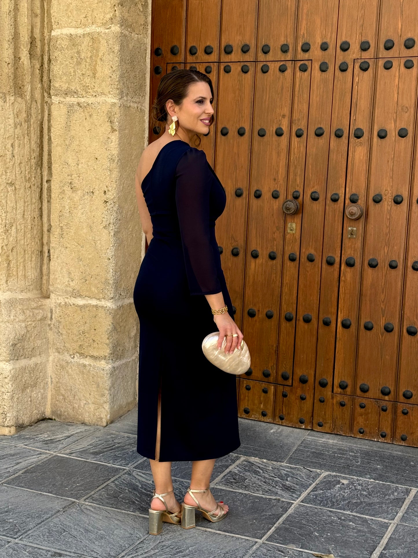 Vestido Imperio Marino