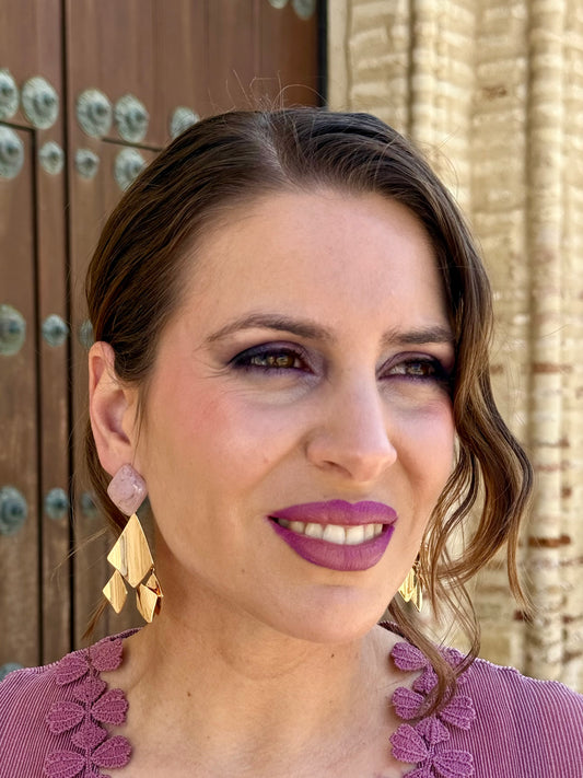 Pendientes Rocio Rosa