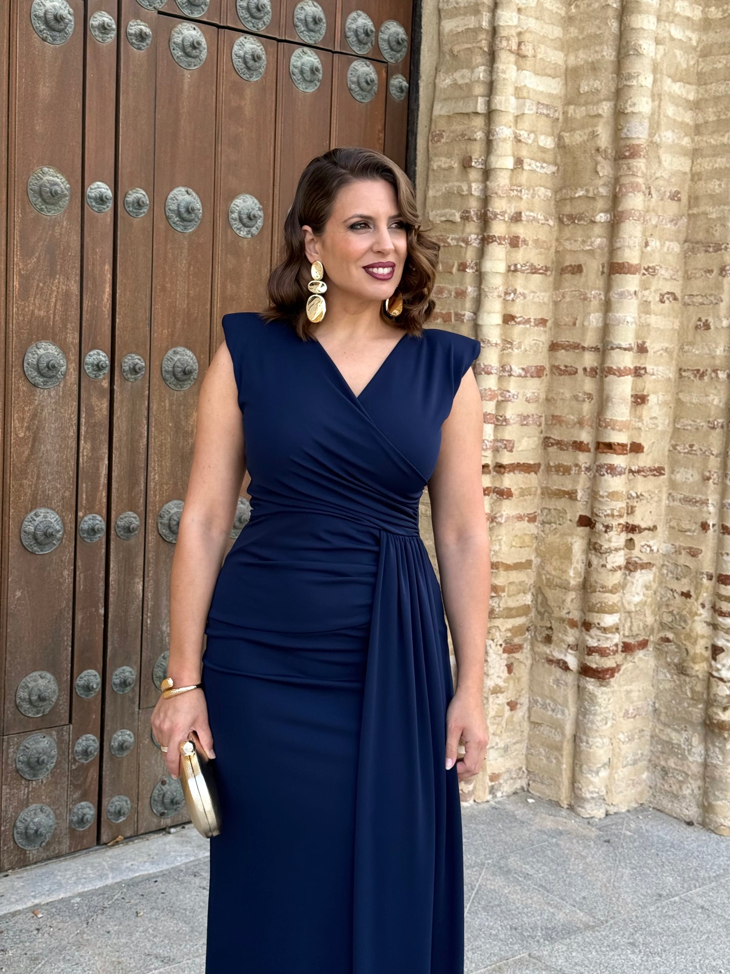 Vestido Rociana Azul Marino
