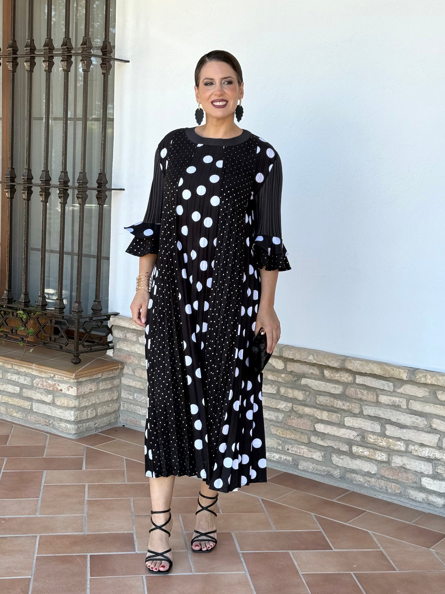 Vestido Sevilla Negro/Verdoso