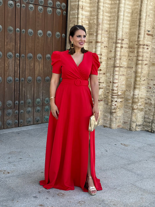 Vestido Coralina M/C Rojo