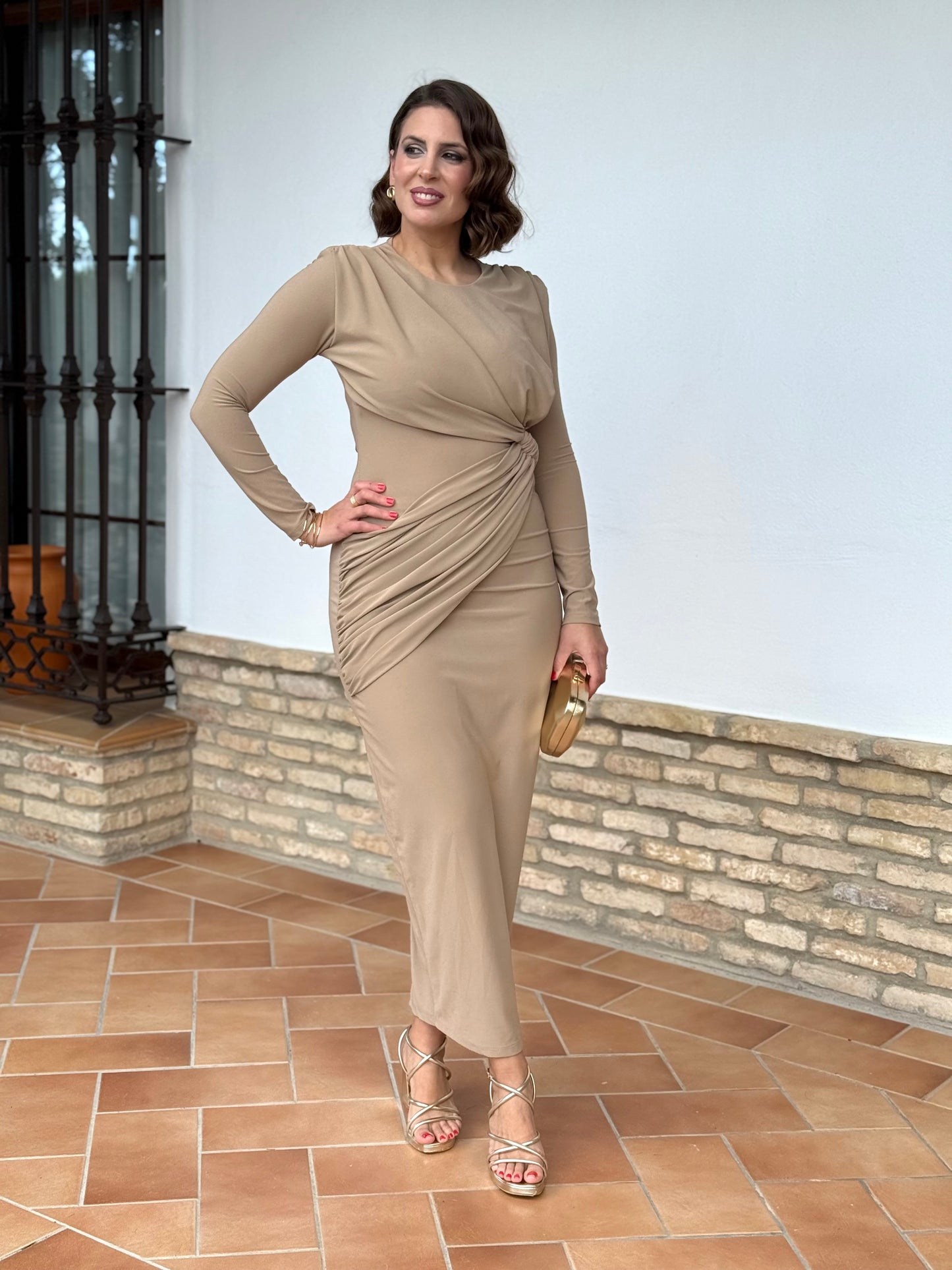 Vestido Cayetana Beige