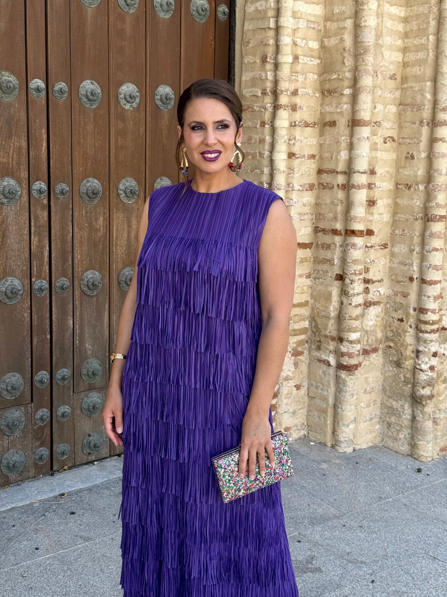 Vestido Belmira Morado