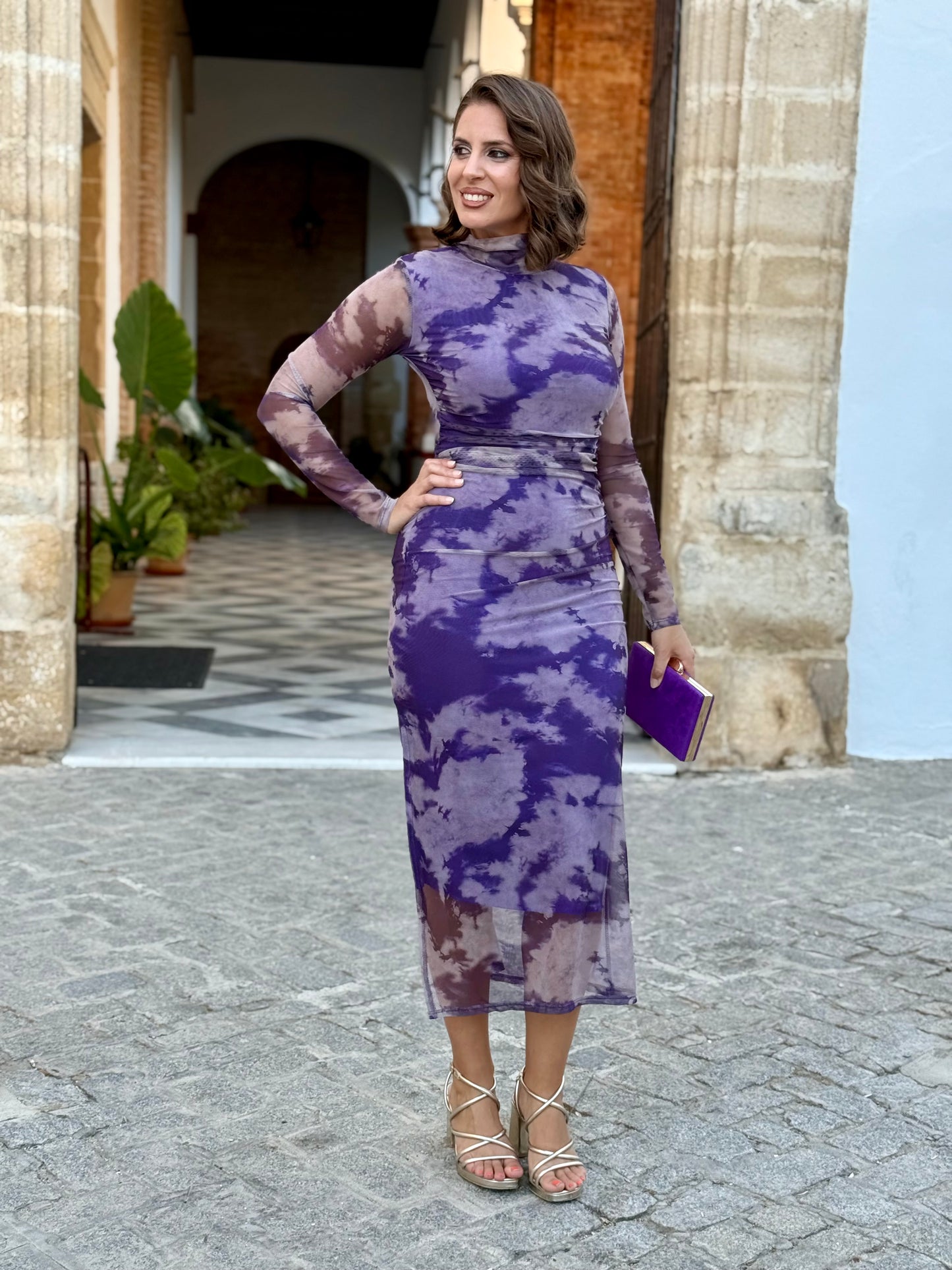 Vestido Viena morado