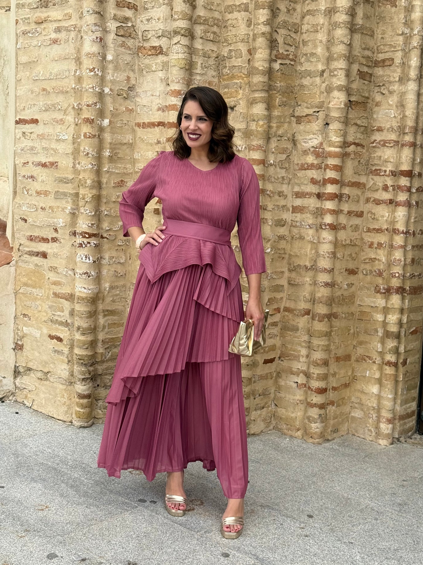 Conjunto Évora Rosa Empolvado
