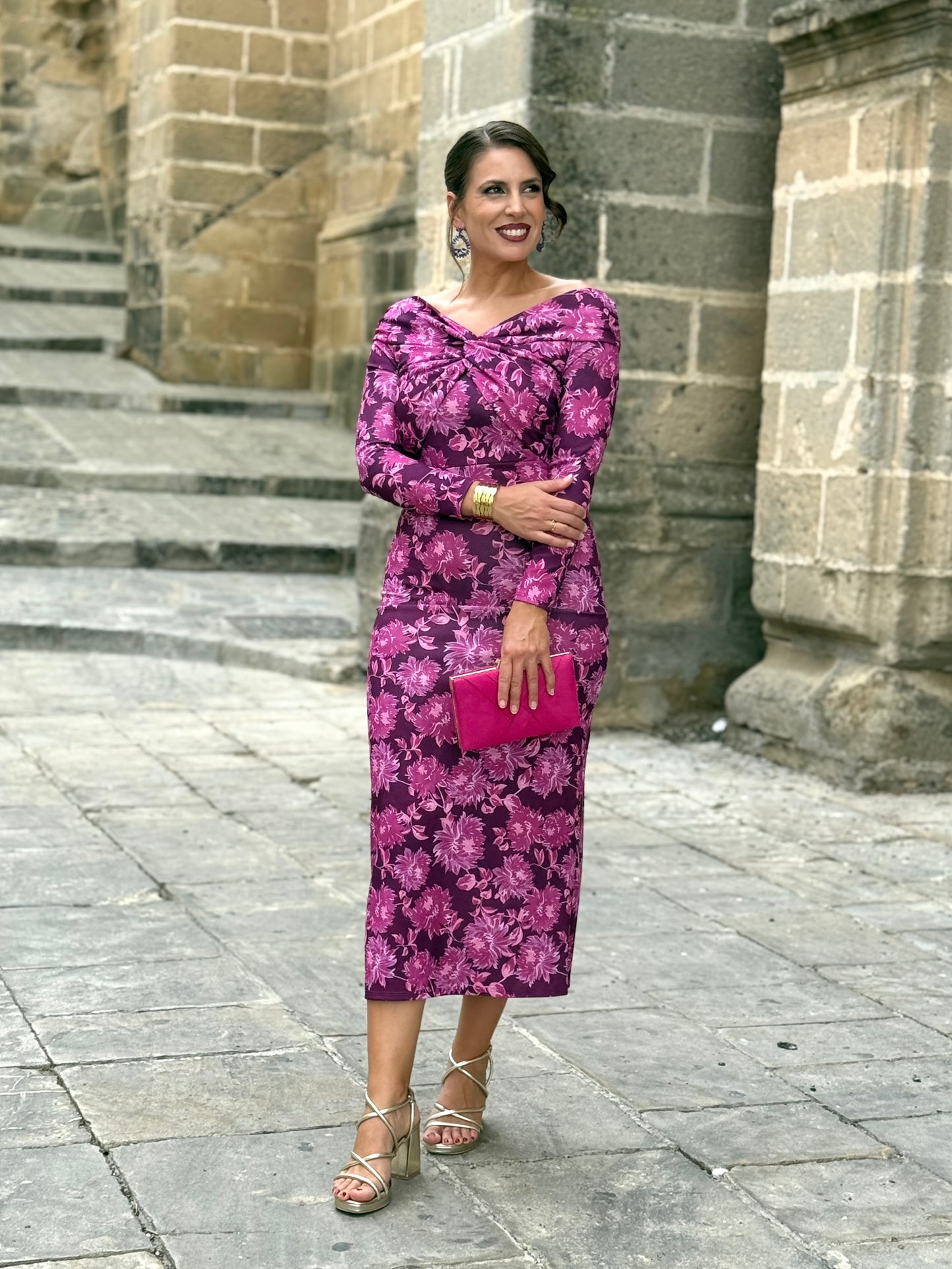 Vestido Elsa Buganvilla