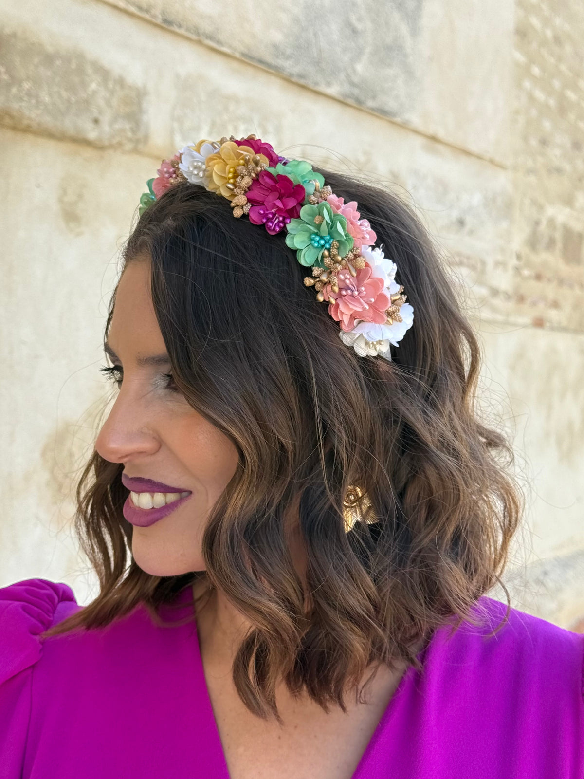 Diadema Floral Multicolor