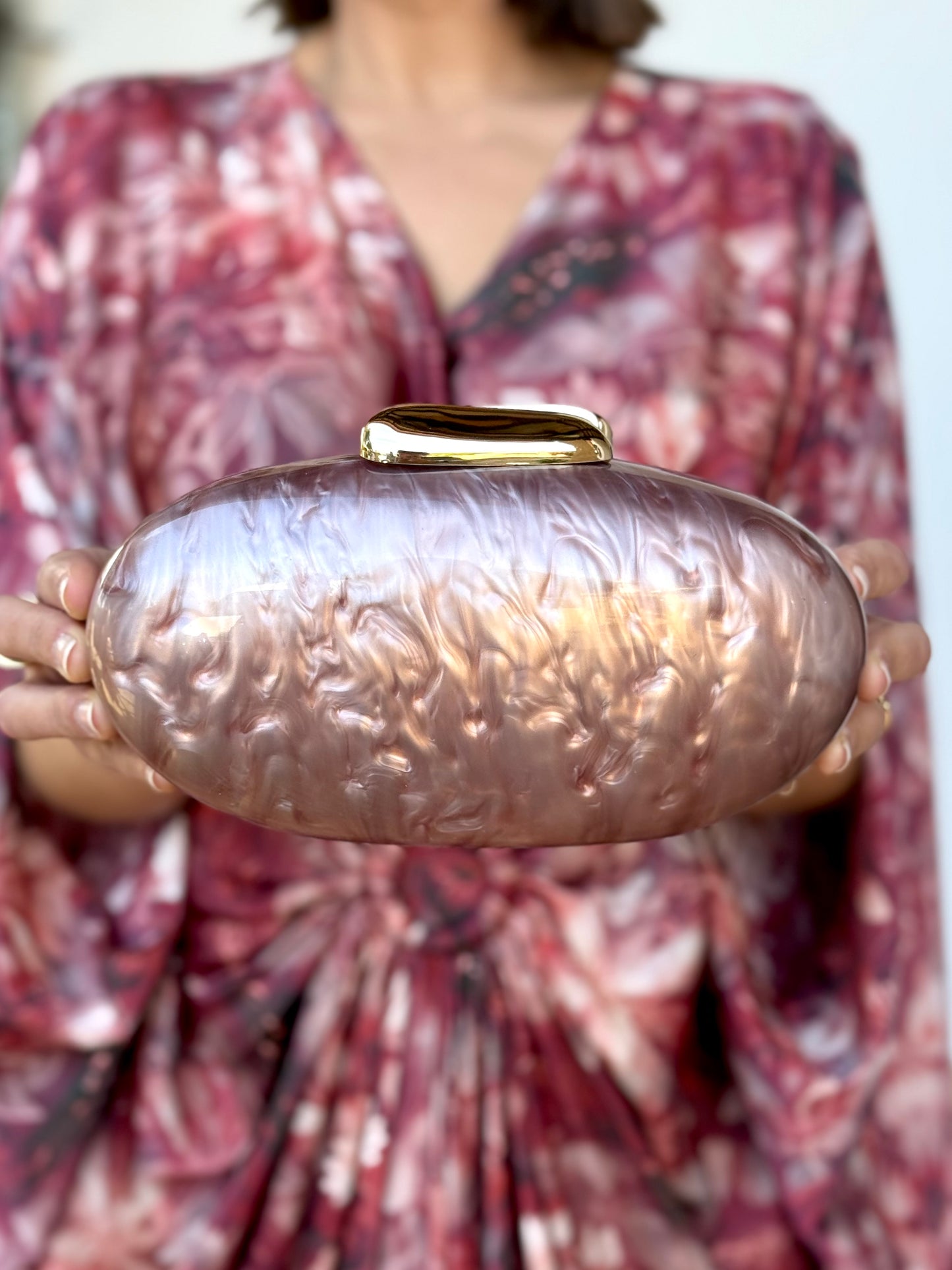 Bolso Ovalado Rosado