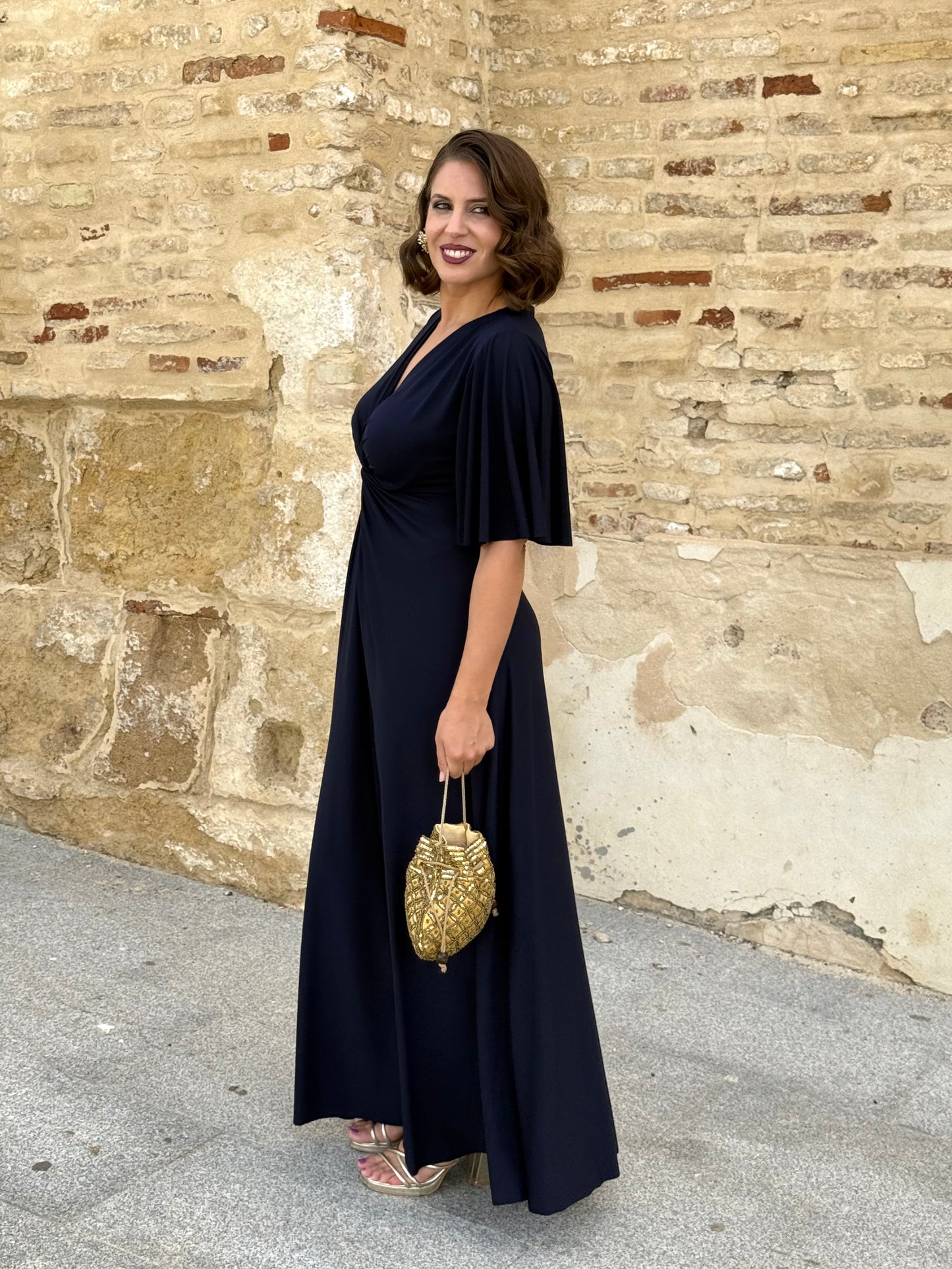 Vestido Zafira Azul Marino