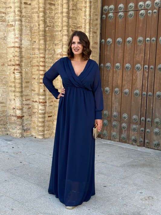 Vestido Ágata Azul Marino