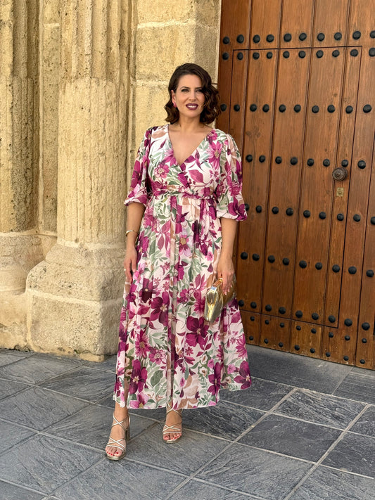 Vestido Sabina Buganvilla