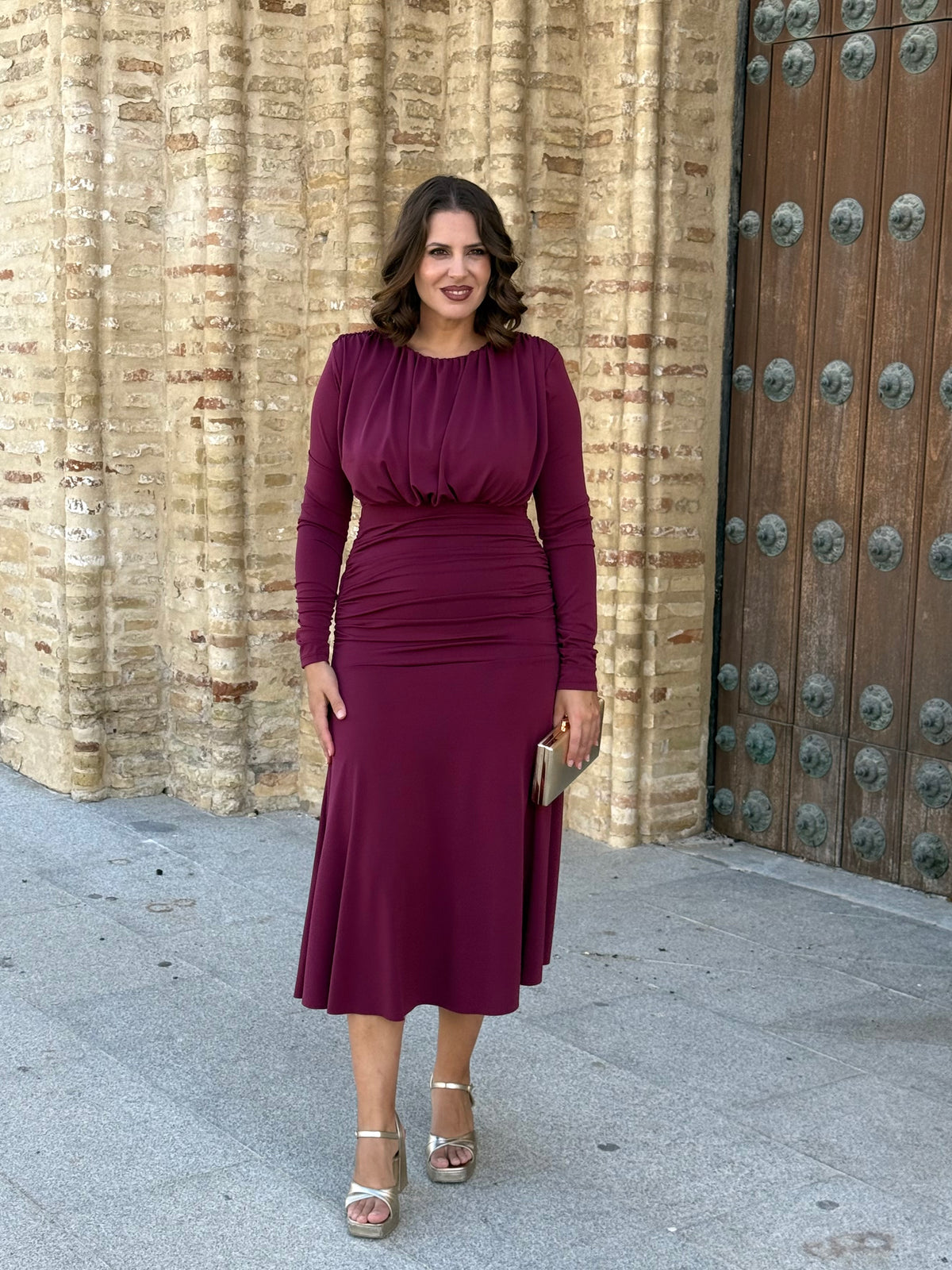 Vestido Burano Burdeos