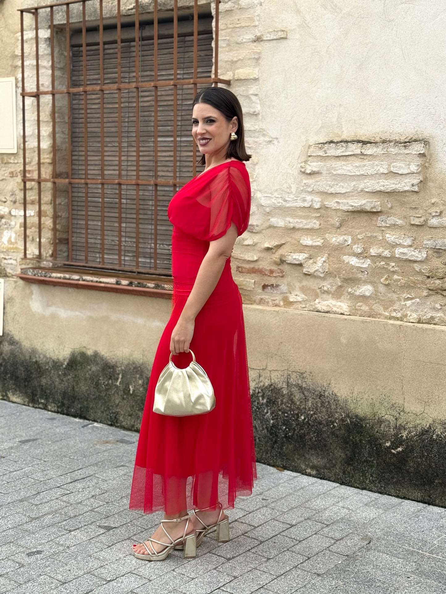 Vestido Teresa Rojo