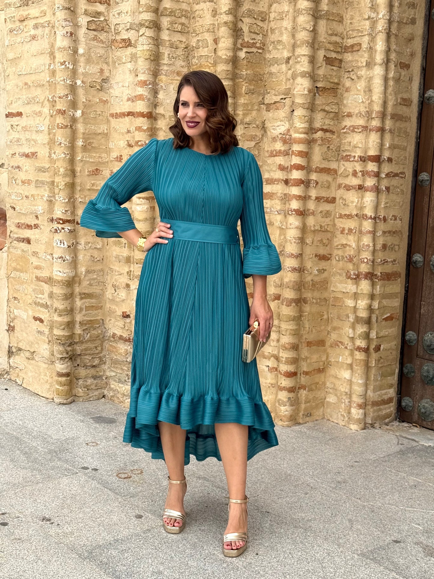 Vestido Nerja Petróleo
