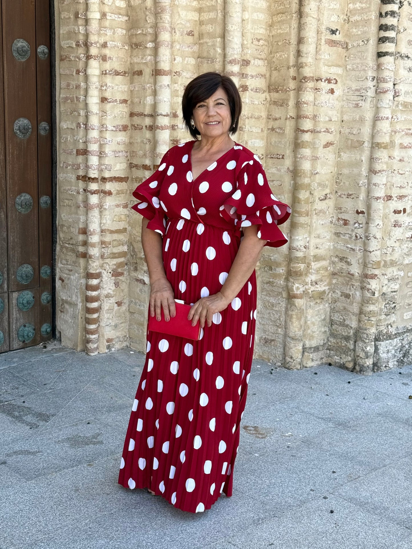 Vestido Dalia Lunar Rojo